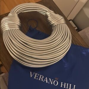 Elegant Silver Shoulder Bag